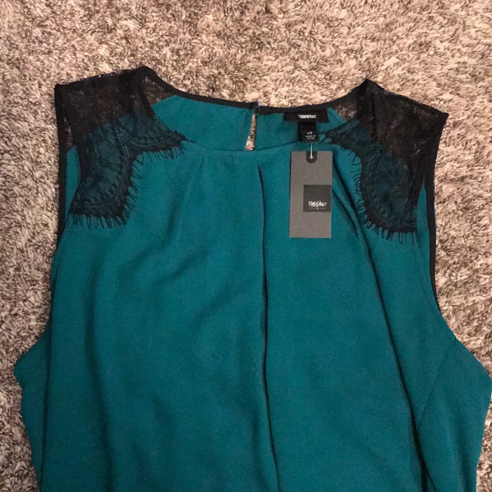 Green lace top